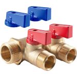 Коллектор с шаровыми кранами PROFACTOR в/н 3/4" х 2 вых 1/2"нар PF MV 264.2 (артикул 23242581) – фото 1