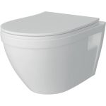 Подвесной унитаз Teymi Vitra безободковый, сиденье микролифт T40804 ЦБ-00267163 (артикул 28154768) – фото 1
