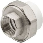 Комбинированная муфта VRT разъемная, внутренняя, 32х3/4"", EVER plast, белый 532441 (артикул 16531916) – фото 1