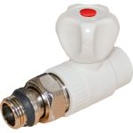Кран для радиатора Rvc ППРС прямой 25x3/4 наружная резьба 01724 (артикул 27985970) – фото 1