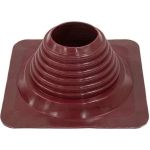 Кровельная прямая проходка Borge №4 (d=95-197, 275x275mm, RAL 3005 красный), силикон 01.235.03.03.01.000.3005 (артикул 25534449) – фото 1