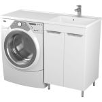 Тумба Uncoria Мера 55 под раковину Magenta 1200 R/L и стиральную машину с 2-мя дверками 55544 (артикул 16744691) – фото 1