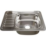 Врезная мойка mixline 50х65х16 см, 0.6, правый выпуск 3 1/2, с сифоном 529332 (артикул 16616000) – фото 1