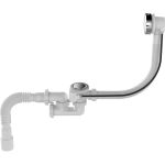 Сифон для ванны Aquant 1 1/2""х40 с выпуском и переливом, 40x40/50 полуавтомат V312-18-MR (артикул 28024748) – фото 1