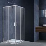 Душевой уголок VINCEA Rapid 900-1000x900-1000, хром, стекло прозрачное VSS-3R90/10CL (артикул 28438226) – фото 1
