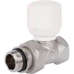 Ручной терморегулирующий клапан STOUT Svr-2122-100015 прямой 1/2" (с дополнительным уплотнением) RG008VL0HTPO1T (артикул 26456164) – фото 1