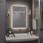 Зеркало Alias Квартал 80x60 с нейтральной LED-подсветкой и антизапотеванием вертикальное q8060201 (артикул 26856968) – фото 1