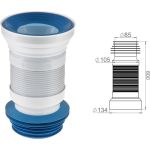 Гофра для унитаза AV Engineering 600 мм AVE129600 (артикул 22436889) – фото 1
