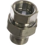 Сгон Giacomini прямой, НВ, 3/4"", 3/4"", латунь, хромированный R18X004 (артикул 16161424) – фото 1