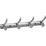 Планка с 4 крючками Savol хром S-06204B 23194 (артикул 16389461) – фото 1
