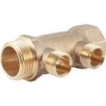 Коллектор латунный PROFACTOR в/н 1" х 2 вых 1/2" нар PF MF 263.2 (артикул 23242755) – фото 1