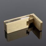 Петля стена-стекло SERVICE PLUS открывание 90, брашированное золото, sus304 P03-106BGD/sus304 (артикул 26632832) – фото 1