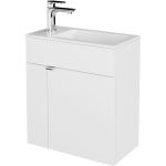 Подвесная тумба KERAMA MARAZZI LATO с дверцей 50, белая глянцевая LA.50\WHT (артикул 29843042) – фото 1