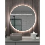 Зеркало Onika круглое Сола 80 с LED подсветкой 208097 (артикул 23664729) – фото 1