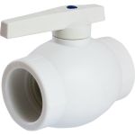 Шаровой кран EVER PLAST 63 ручка PP-R БЕЛЫЙ Россия 543246 (артикул 23962803) – фото 1