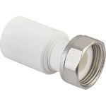 Муфта с накидной гайкой RTP ppr 25x3/4, пластик штуцер, белый, 28192 (артикул 26888222) – фото 1