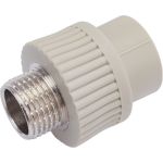 Комбинированная муфта VRT наружная, 20х1/2"", EVER plast, серый 538327 (артикул 16531702) – фото 1