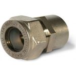 Никелированная муфта TIM 20 - 1/2 вн резьба 771328 (артикул 28687652) – фото 1