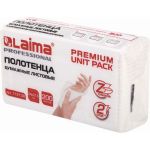 Полотенца бумажные LAIMA 1 - пачка 200 листов, система H2 PREMIUM UNIT PACK, 2-слойные, 24x21,6 см 112139 (артикул 22838031) – фото 1