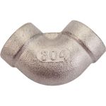 Отвод TITAN LOCK 90 нержавеющий (уголок) ВР/ВР 1/4" AISI304 TL025ELFF (артикул 22110393) – фото 1