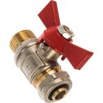 Шаровой кран под металлопластиковую трубу Rvc 16х1/2" ц/ш бант 17002 (артикул 15633257) – фото 1