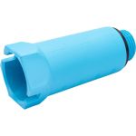 Монтажная заглушка Uni-Fitt Н 1/2"", с прокладкой, синяя 608B2000 (артикул 16848711) – фото 1