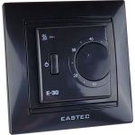 Терморегулятор EASTEC E-30 черный, механический, встраиваемый, 3.5 кВт E-30 black (артикул 28595468) – фото 1