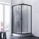 Душевое ограждение AM.PM X-Joy Twin Slide без поддона, 90x90, профиль черный W88G-205-090BT64 (артикул 24416361) – фото 1