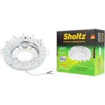 Встраиваемый потолочный светильник без лампы Sholtz для GX53 D120 Стекло/хром FGX3095 (артикул 16123674) – фото 1
