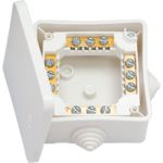Коробка Bylectrica с клеммными колодками для открытой проводки IP44 80мм х 80 мм х41,5 мм, КМ-222 (артикул 17396700) – фото 1