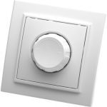Выключатель STEKKER диммируемый, 220V, 600W, серия Эрна, белый, PSW10-9006-01 39046 (артикул 16177029) – фото 1