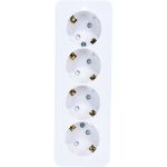 Розетка Schneider Electric 4-м ОП BLANCA 16А 250В защитные шторки, с заземлением SchE BLNRA011411 1210472 (артикул 15788754) – фото 1