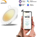 Умный Wi-fi встраиваемый светильник Gauss, Smart Light DIM 7 Вт 2700-6500K, диммируемый, управление голосом/смартфоном 2010122 (артикул 16407584) – фото 1