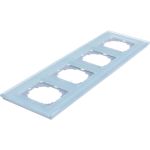 Рамка Nilson Selene 4-ая стекло белый 23WH0094 (артикул 16143092) – фото 1