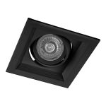 Встраиваемый потолочный светильник FERON MR16 G5.3 черный, DLT201 32441 (артикул 16041280) – фото 1