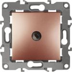 Розетка TV ЭРА 12-3102-14 проходная, IP20, 12, медь Б0027439 (артикул 15981062) – фото 1