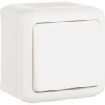Выключатель Legrand 1-кл. ОП Quteo 10А IP44 10АХ бел. Leg 782300 255220 (артикул 15788628) – фото 1