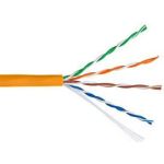 Кабель NETLAN U/UTP 4 пары, категория 5e, внутренний, LSZH, оранжевый, 305м EC-UU004-5E-LSZH-OR (артикул 16198268) – фото 1