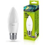 Электрическая светодиодная лампа Ergolux LED-C35-11W-E27-6K Свеча 11Вт E27 6500K 13623 (артикул 15907837) – фото 1