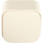 Выключатель Legrand 1-клавишный ОП Quteo 10 А IP20 10АХ белый Leg 782200 (артикул 16122290) – фото 1