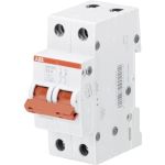 Рубильник ABB 2 полюса SD202/63 рычаг красный 2CDD282101R0063 (артикул 16024175) – фото 1