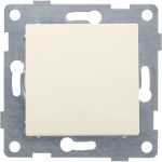 Выключатель GUSI ELECTRIC Ugra 1 клавиша, СУ, 10А, 250В, бежевый С11В1-003 (артикул 16032940) – фото 1