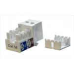 Вставка Keystone Hyperline KJ9-8P8C-C5e-90-WH Jack RJ-45(8P8C), категория 5e, белая 432595 (артикул 19566156) – фото 1