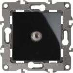 Розетка TV ЭРА 12-3102-06 проходная, IP20, 12, чёрный Б0027436 (артикул 15981066) – фото 1