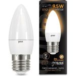 Лампа Gauss LED Свеча E27 9.5W 890lm 3000К 103102110 (артикул 15869241) – фото 1