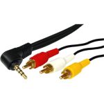 Шнур REXANT Стерео 3,5 мм 4C - 3 RCA, длина 1,5 мeтра 17-4412-4 (артикул 16197269) – фото 1
