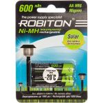 Аккумулятор ROBITON 600MHAA-2 SOLAR BL2 (2шт) 13905 (артикул 15949013) – фото 1