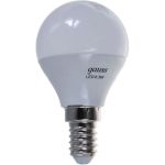 Лампа LED Globe E14 6.5W 100-240V 3000K Gauss 105101107 (артикул 15499934) – фото 1