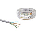Кабель витая пара TDM народный U/UTP Cat 5e 4х2х24AWG CCA (25м) PVC, серый SQ0107-0113 (артикул 20039710) – фото 1