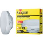 Светодиодная лампа NAVIGATOR NLL-GX53-8-230-2.7K 8Вт таблетка 2700К 71362 404288 (артикул 15933401) – фото 1